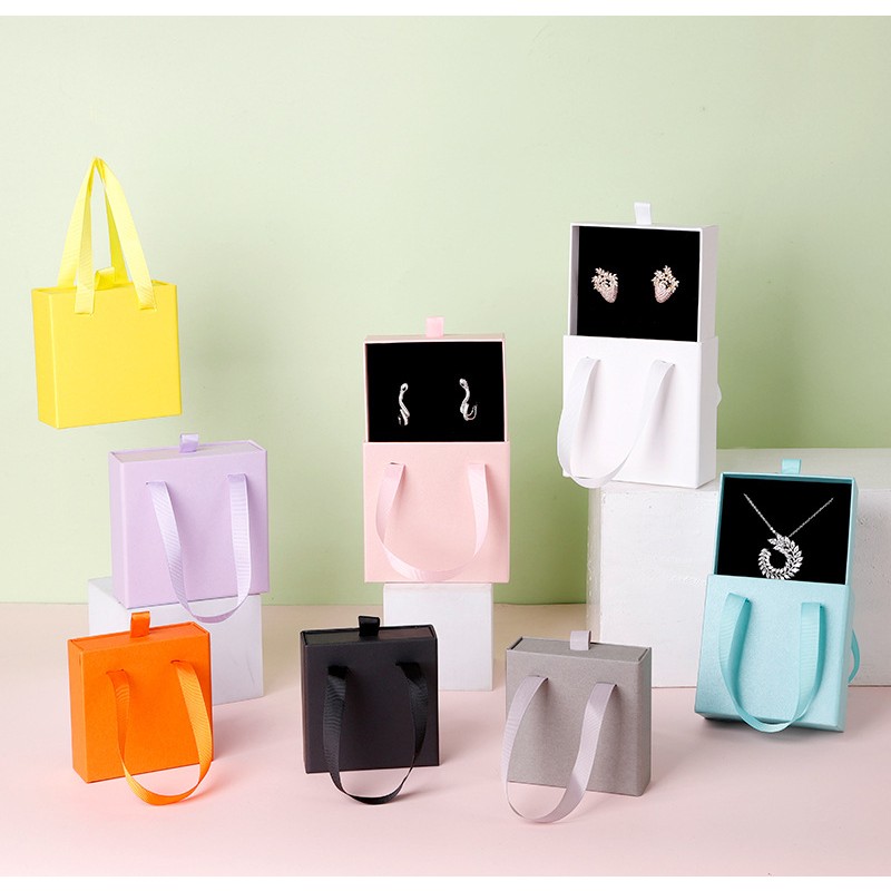 Jewelry Box Factory - OEM Hand Drawer Necklace Bracelet Earring Packing Box