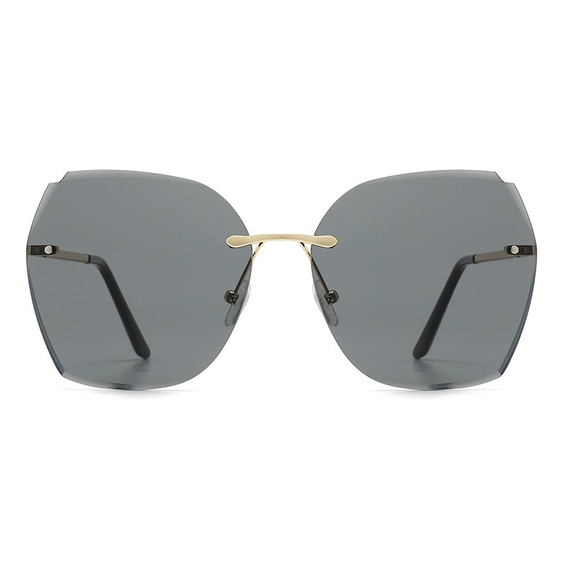Frame Less Sunglasses Manufacturer - OEM Irregular Multi Color Metal Temples