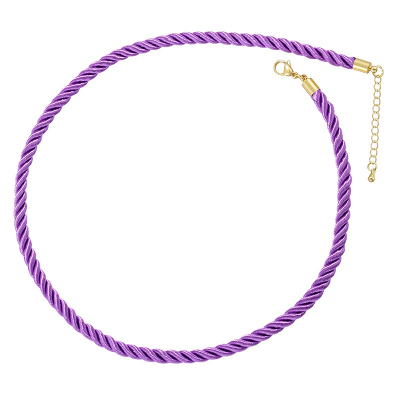 Silk Necklace Manufacturer - OEM 5mm Twisted Rope Chains Braided Cord