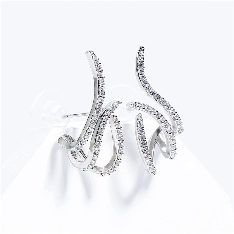 Stud Earrings Factory - OEM Gold Plated Pearl Diamond Earrings for Gifts