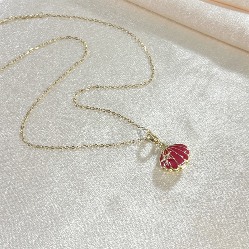 Stainless Steel Necklace Factory - OEM Ocean Series Brass Pendant for Women