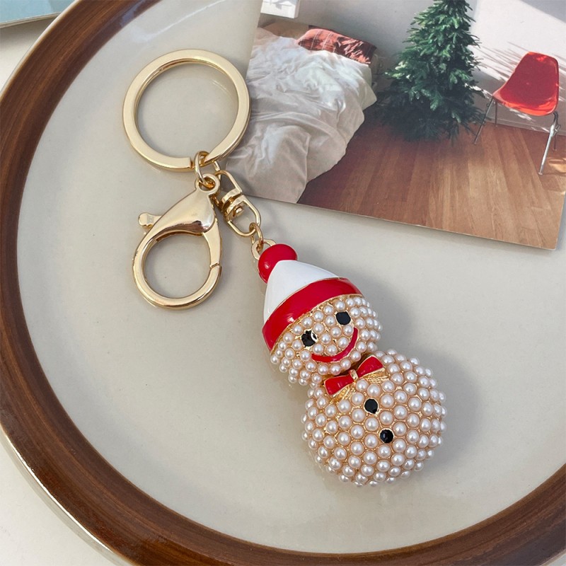 Snowman Keychain Factory - OEM Diamond Santa Alloy Rhinestone Bag Chain