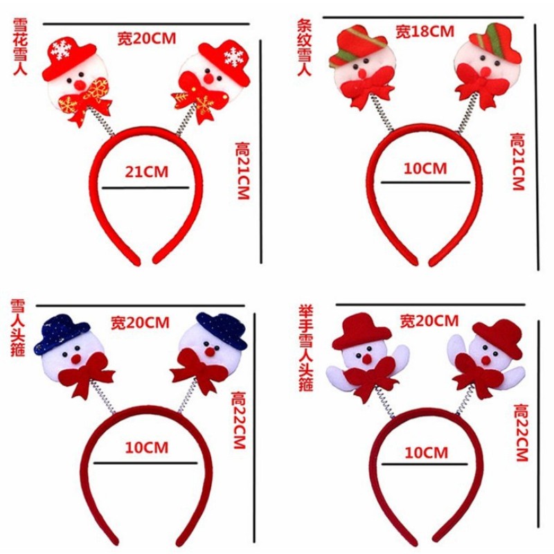 Christmas Headband Factory - OEM Fabric Buckle Santa Bear Snowman Headbands