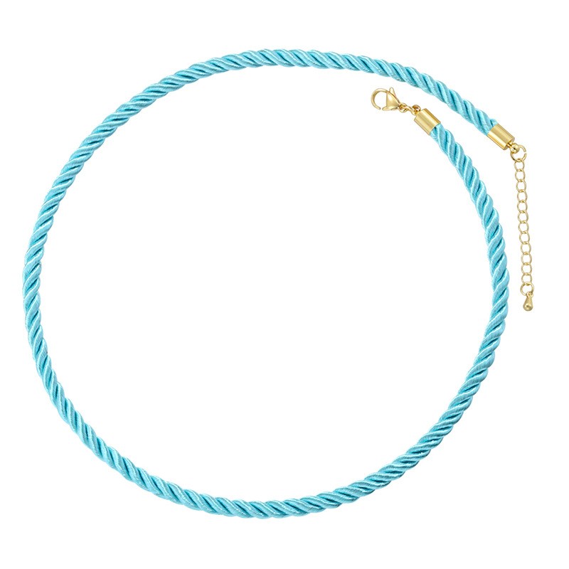 Silk Necklace Manufacturer - OEM 5mm Twisted Rope Chains Braided Cord