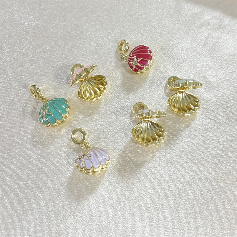 Stainless Steel Necklace Factory - OEM Ocean Series Brass Pendant for Women