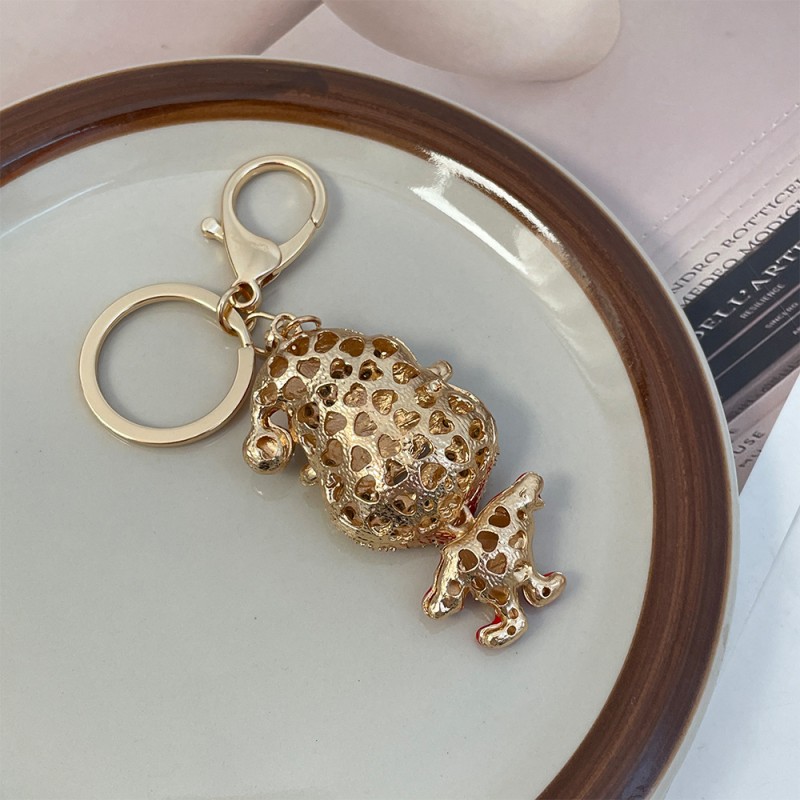 Santa Keychain Manufacturer - OEM Diamond Rhinestone Cute Christmas Gift