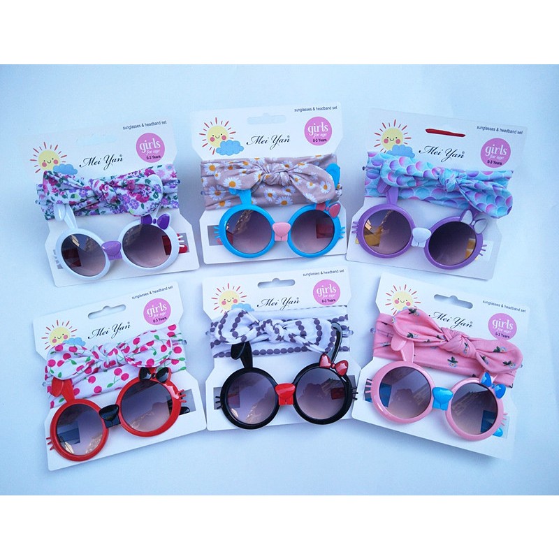 Children Sunglasses Manufacturer - OEM Two-piece UV Sunglasses Headband Set