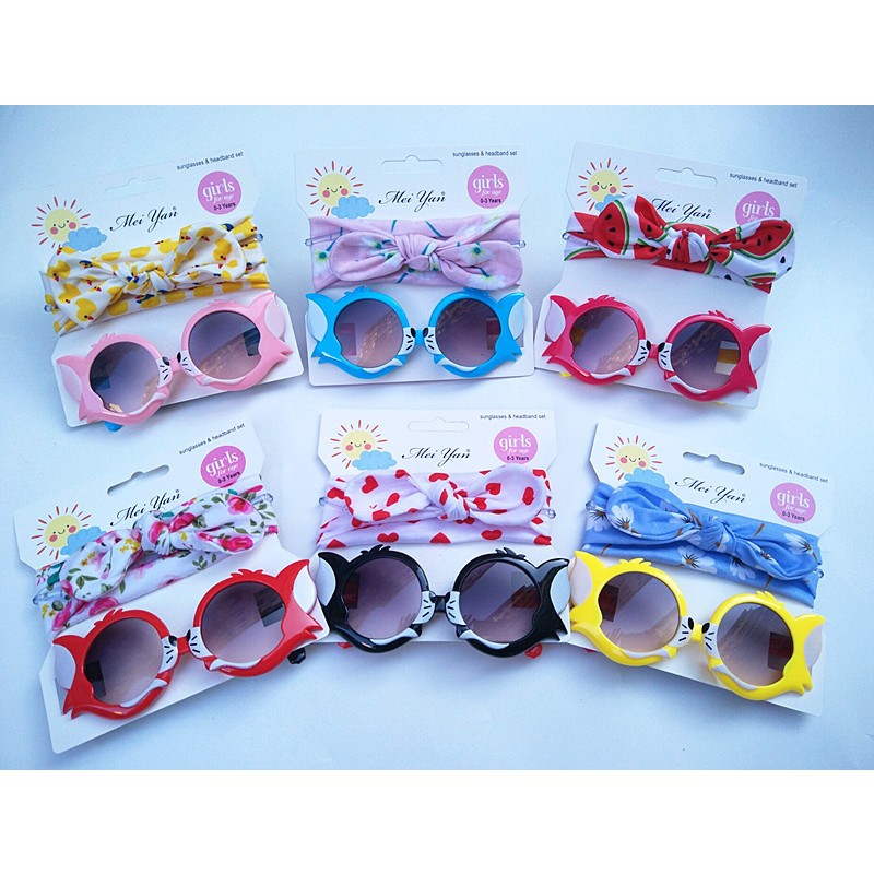 Children Sunglasses Manufacturer - OEM Two-piece UV Sunglasses Headband Set