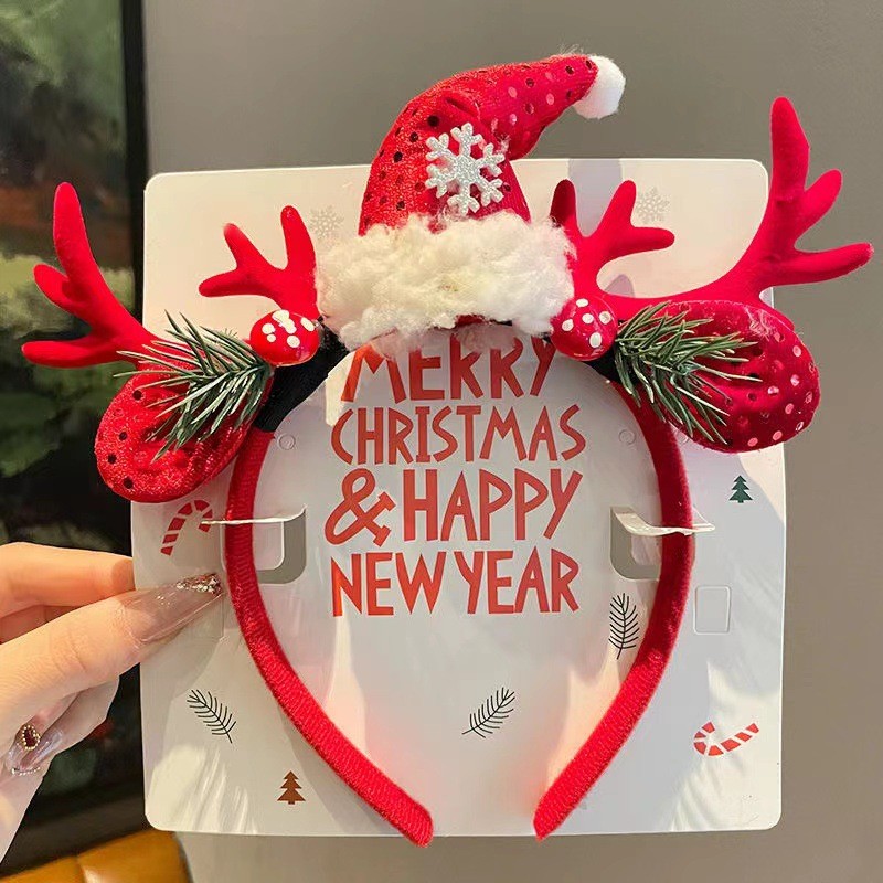 Christmas Hair Band Factory - OEM Antler Elk Headwear Holiday Accessories