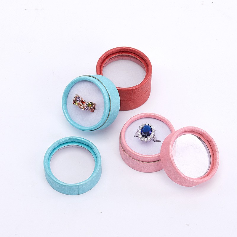 Jewelry Box Factory - OEM 5.5*5.5*3.5cm Bow Circular Ring Ear Stud Box