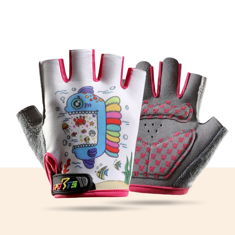 Children Gloves Manufacturer - OEM Half-finger Sports Riding Anti-slip