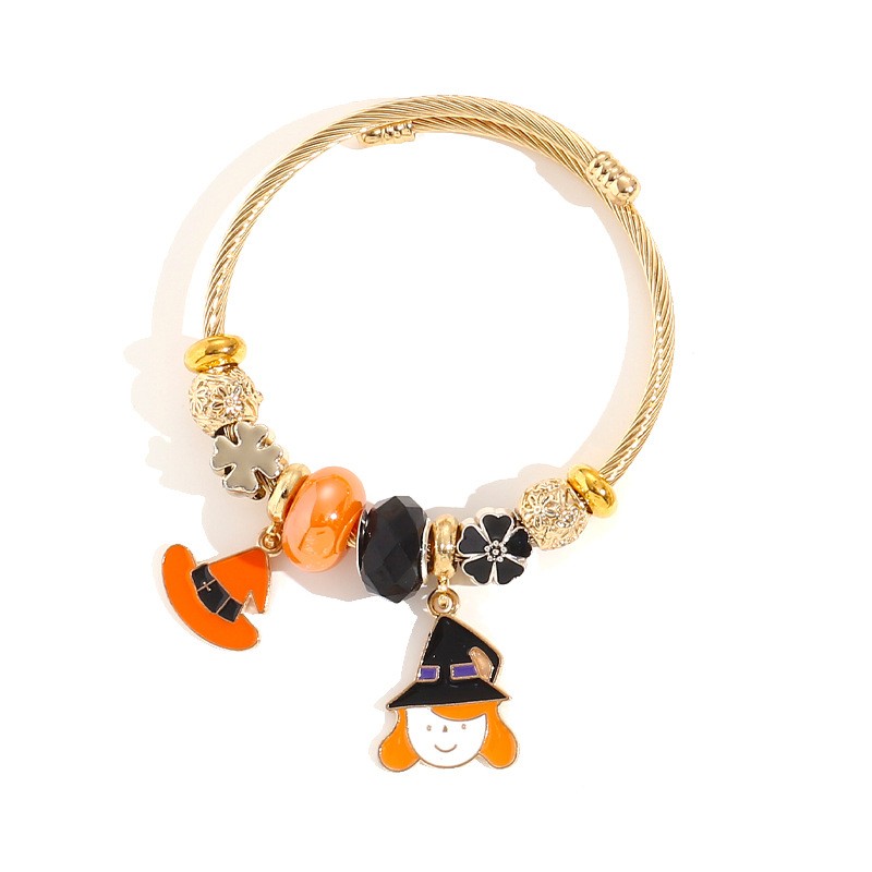 Halloween Bracelet Factory - OEM Stainless Steel Witch Ghost Pumpkin