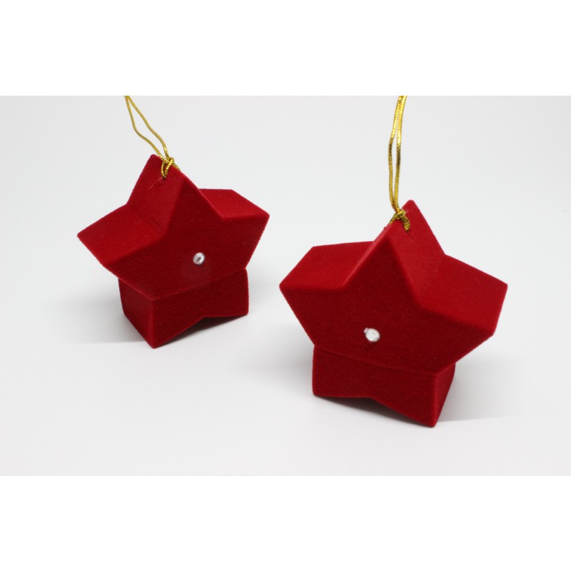 Jewelry Box Manufacturer - OEM Strawberry Star Flannelette Ring Packing Box