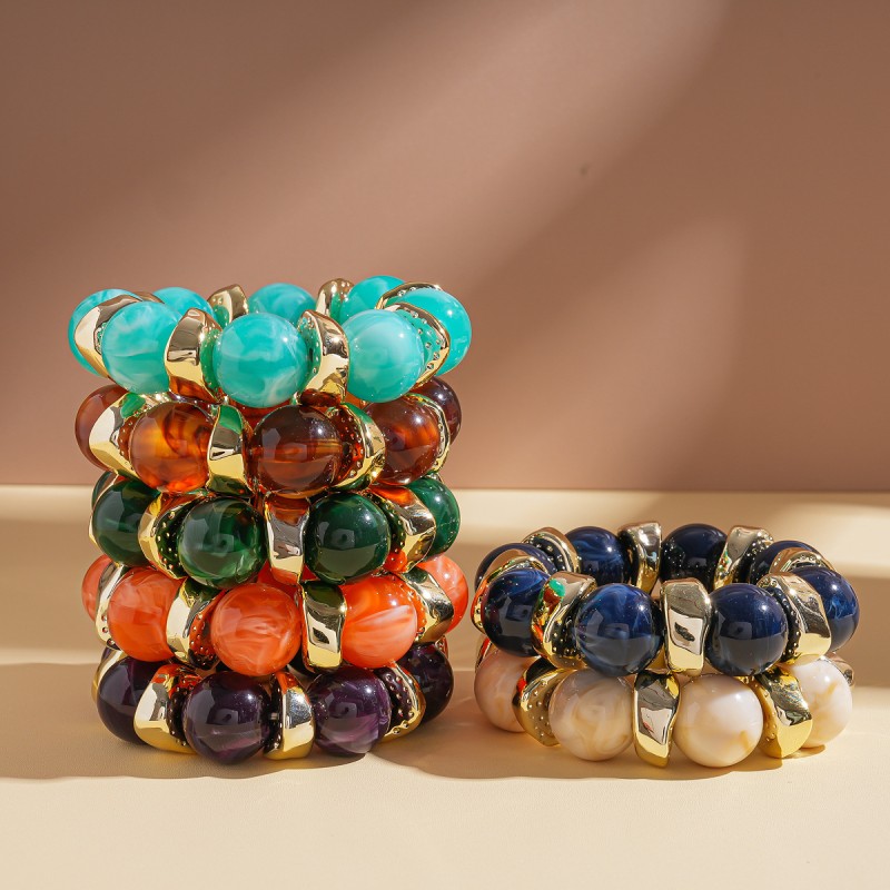 Acrylic Bracelet Factory - OEM European American Retro Geometric Jewelry