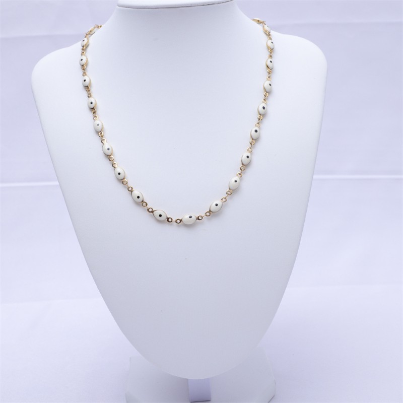 Stainless Steel Necklace Factory - OEM 18K Gold Plated Oval Pendant for Women