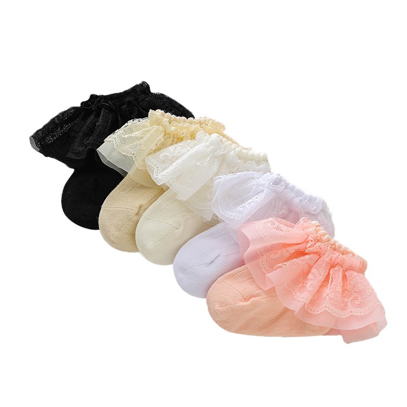 Princess Socks Factory - OEM 0-12 Years Girl Ruffle Lace Baby Socks