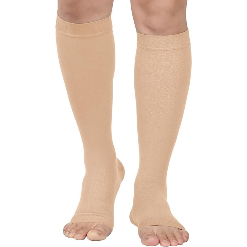 Compression Socks Manufacturer - OEM Open Toe Sports Calf Long Barrel Socks