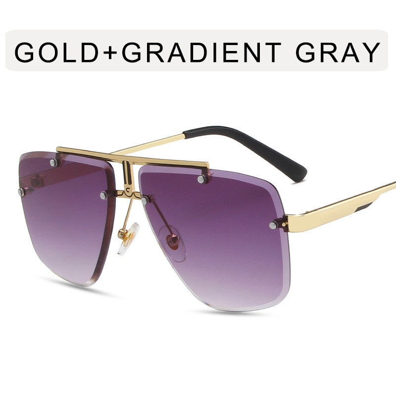 Metal Sunglasses Factory - OEM Rimless European American Square Glasses