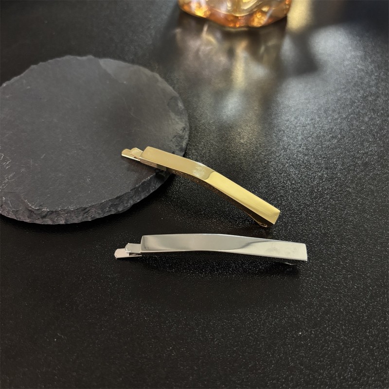Hairpin Manufacturer - OEM Simple Gold Silver Metal Alloy Hair Clip