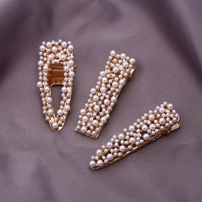 Pearl Hair Clip Factory - OEM Duckbill Water Drops Style Hair Accessories