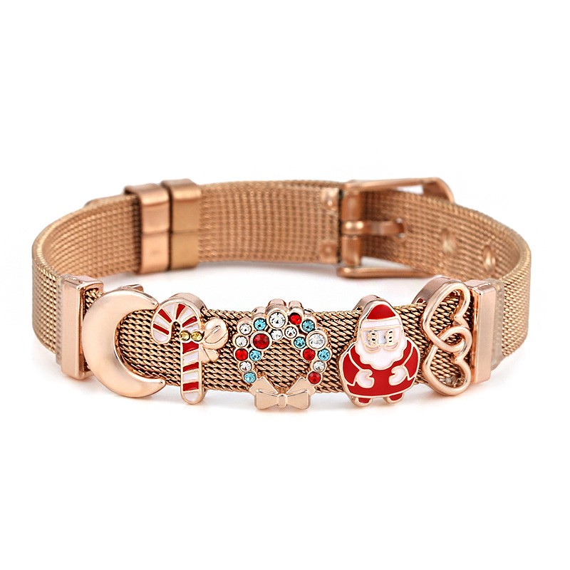 Stainless Steel Bangle Manufacturer - OEM New Year Christmas Gift Bracelet