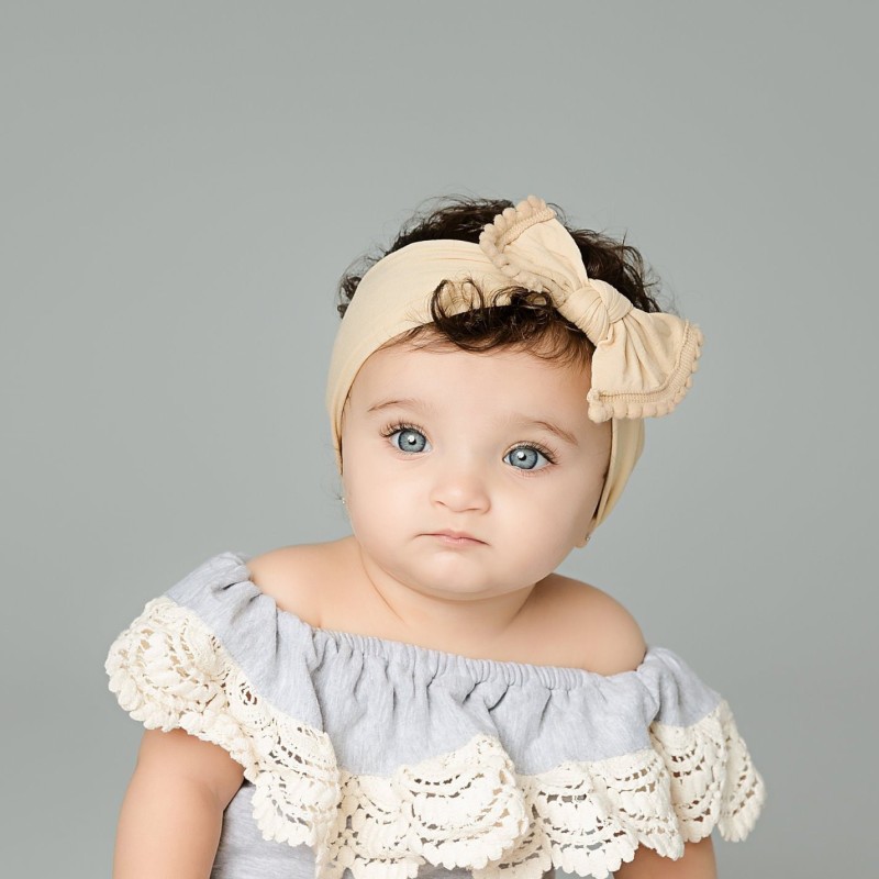 Baby Headband Manufacturer - OEM 3pcs Soft Bow Flower Head Wear