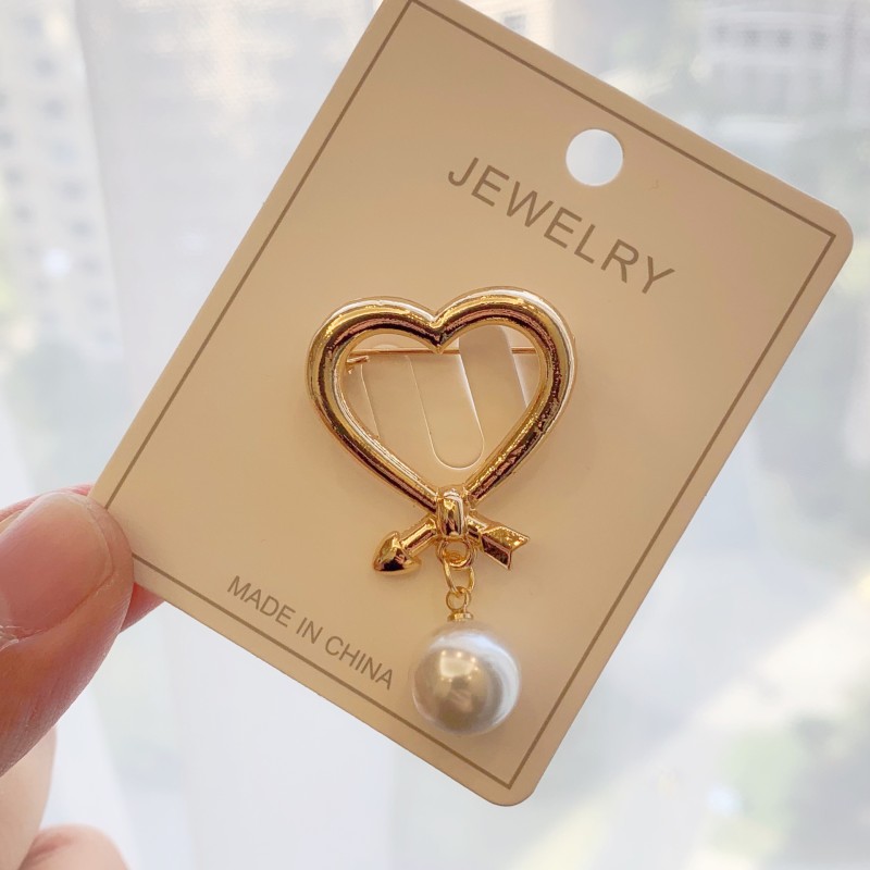 Butterfly Brooch Factory - OEM Metal Bow Brooch with Pearl Accessories