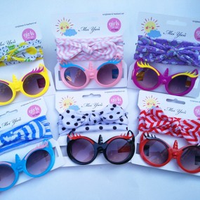 Children Sunglasses Manufacturer - OEM Two-piece UV Sunglasses Headband Set