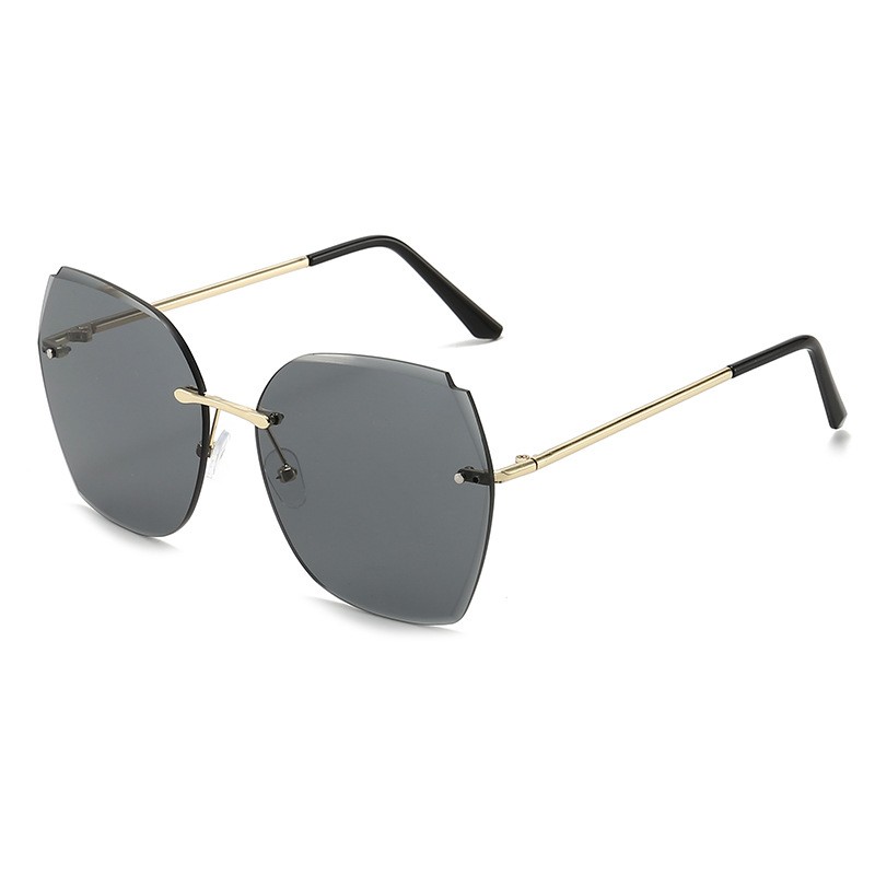 Frame Less Sunglasses Manufacturer - OEM Irregular Multi Color Metal Temples