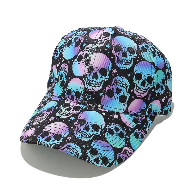 Baseball Cap Manufacturer - OEM Halloween Skull Pumpkin Pattern Cap