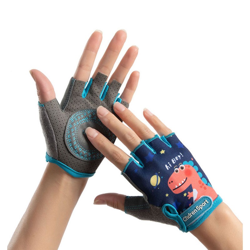 Children Gloves Manufacturer - OEM Half-finger Sports Riding Anti-slip