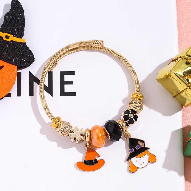 Halloween Bracelet Factory - OEM Stainless Steel Witch Ghost Pumpkin