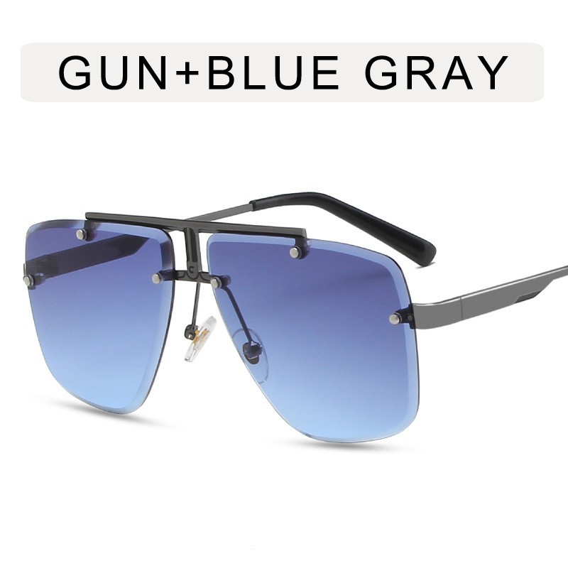 Metal Sunglasses Factory - OEM Rimless European American Square Glasses