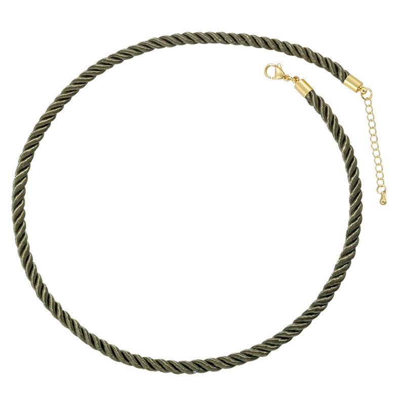 Silk Necklace Manufacturer - OEM 5mm Twisted Rope Chains Braided Cord