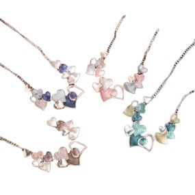 Women's Necklace Manufacturer - OEM Vintage Hollow Heart Enamel Chokers