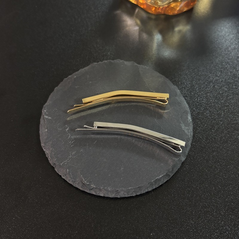 Hairpin Manufacturer - OEM Simple Gold Silver Metal Alloy Hair Clip