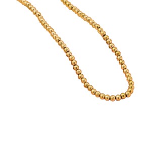 Bead Necklace Factory - OEM Gold Plated Stainless Steel 4mm Geometric Chain