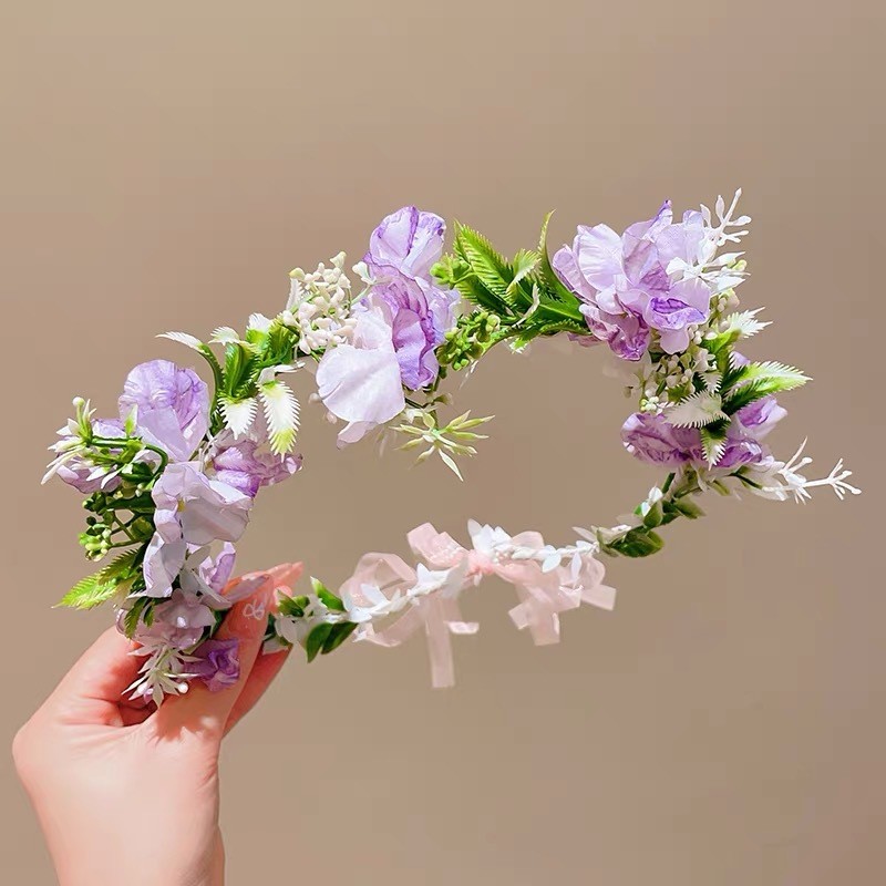Flower Headband Manufacturer - OEM Simulation Flower Wreath for Party