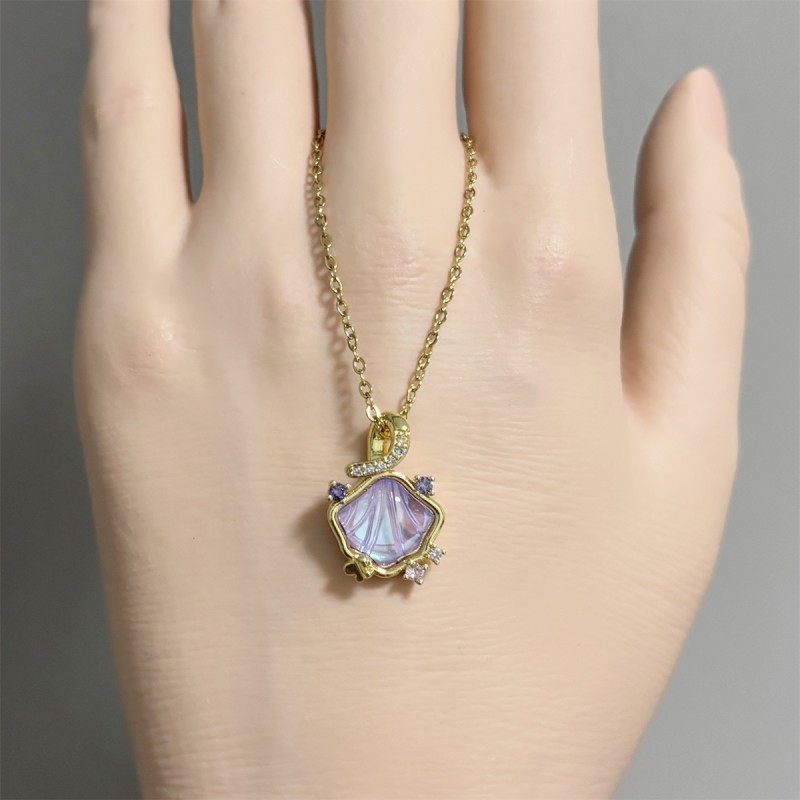 Stainless Steel Necklace Factory - OEM Rose Gold Pearl Pendant for Women