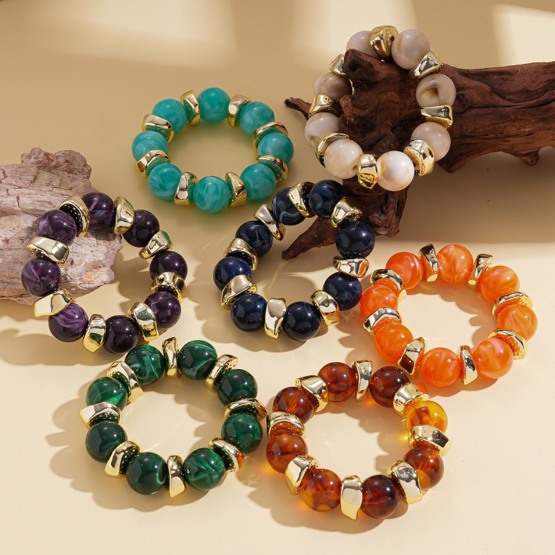 Acrylic Bracelet Factory - OEM European American Retro Geometric Jewelry