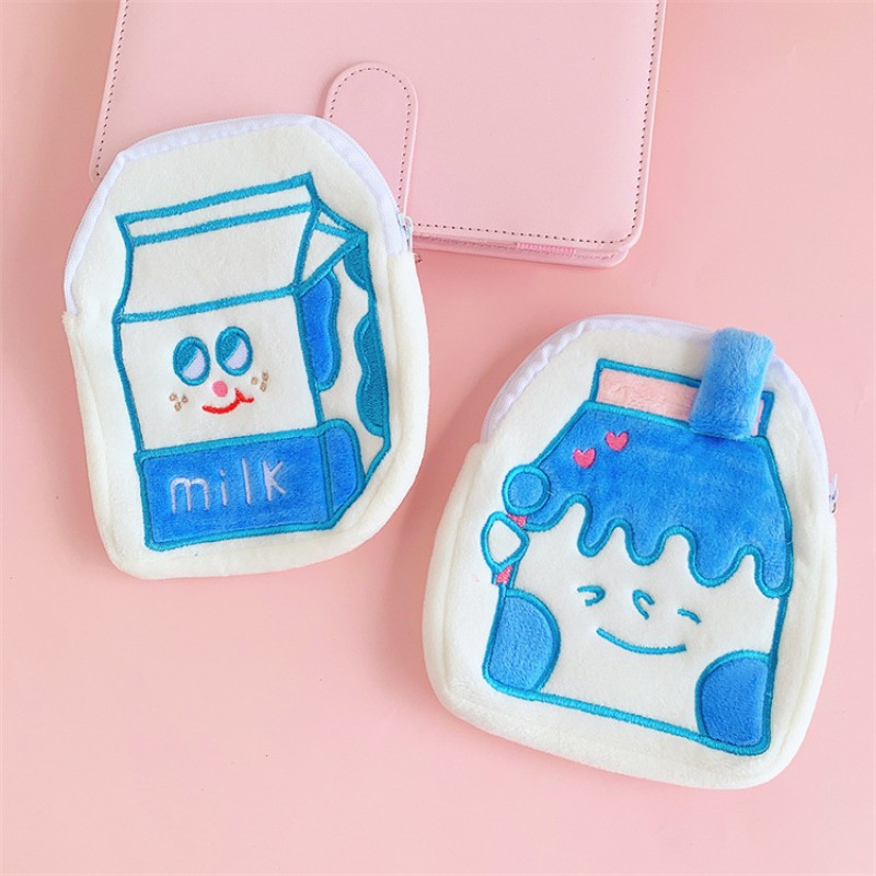 Cartoon Purse Manufacturer - OEM Milk French Fries Hamburg Bread Coin Bag