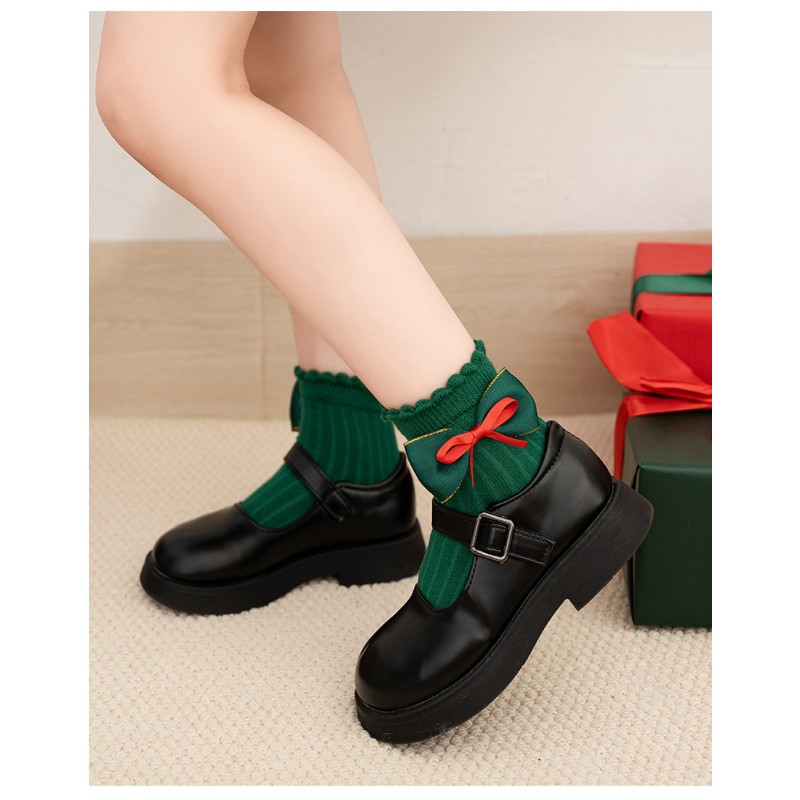 Christmas Socks Manufacturer - OEM Children's Bow Deer Cartoon Baby Socks