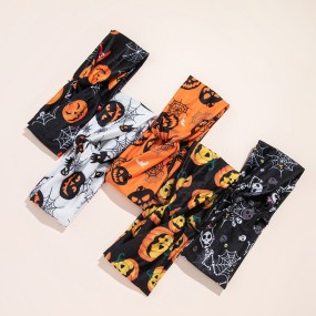 Halloween Headband Factory - OEM Double Layer Pumpkin Skull Spider Band