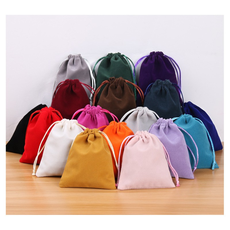 Drawstring Bag Factory - OEM Velvet Mobile Power Earphone Storage Bag