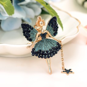 Ballerina Keychain Manufacturer - OEM Flower Fairy Rhinestone Butterfly Gift
