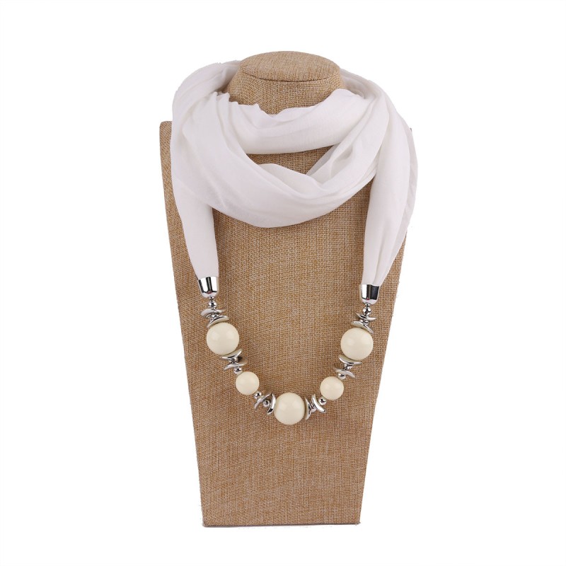 Ethnic Scarf Manufacturer - OEM Winter Women Beads Jewelry Scarves