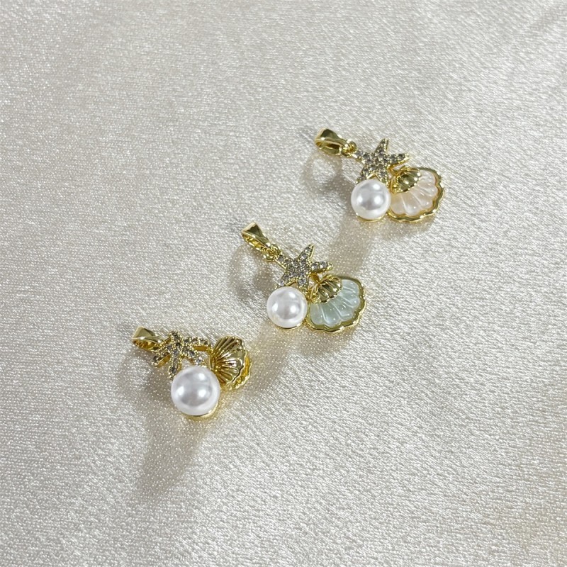 Pearl Necklace Factory - OEM Shell with Pearl Brass Pendant for Women