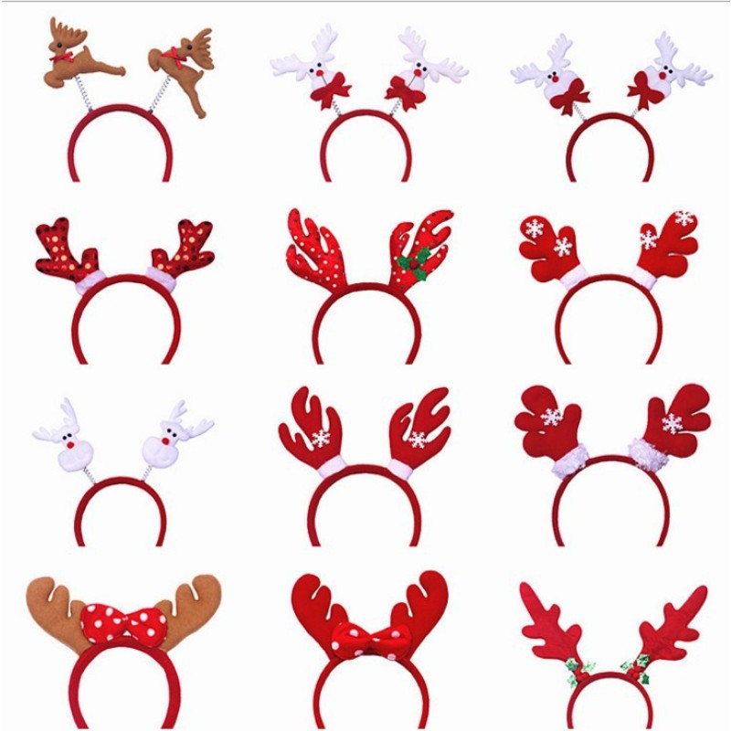Christmas Headband Factory - OEM Fabric Buckle Santa Bear Snowman Headbands