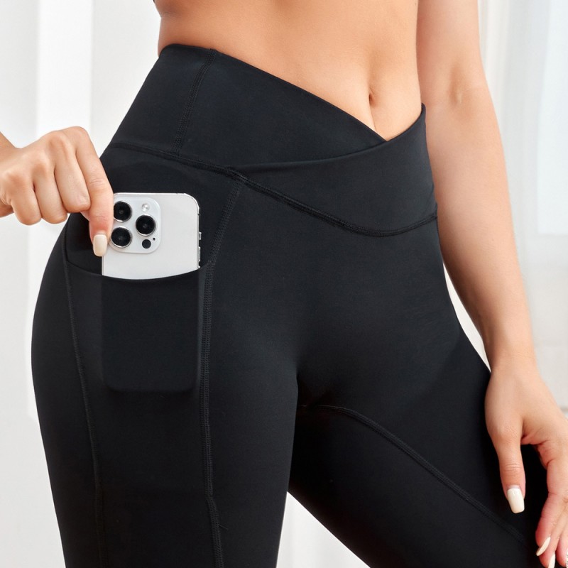 Yoga Pants Factory - OEM Summer Netting Ventilate Splice Ninth Pants