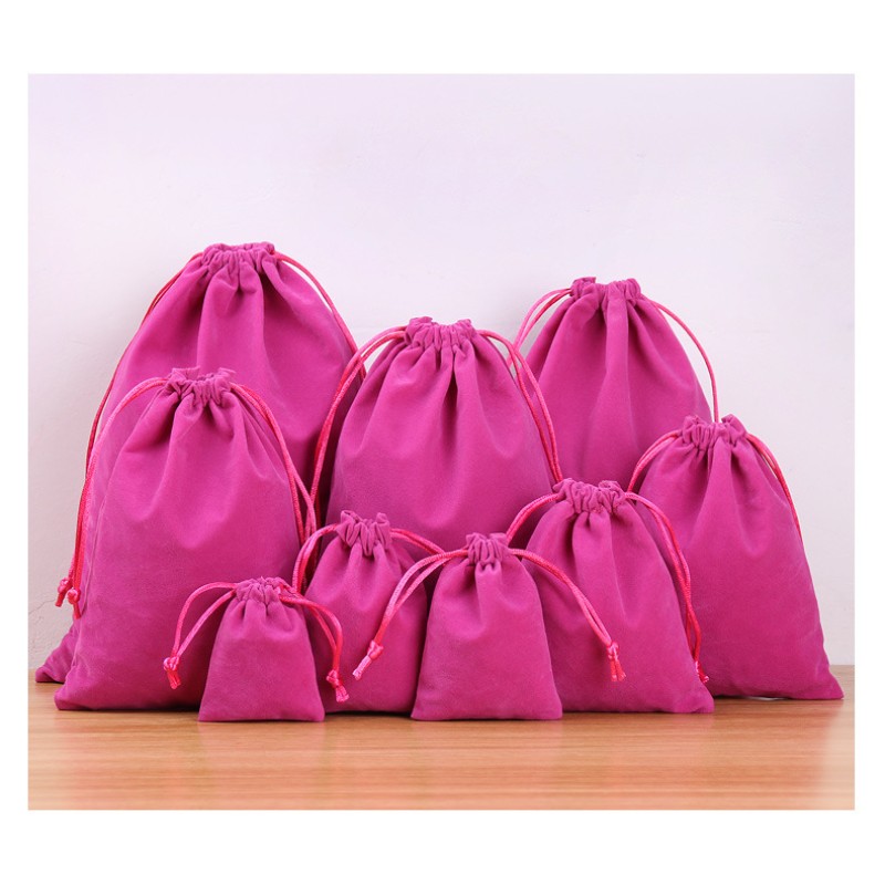 Drawstring Bag Factory - OEM Velvet Mobile Power Earphone Storage Bag